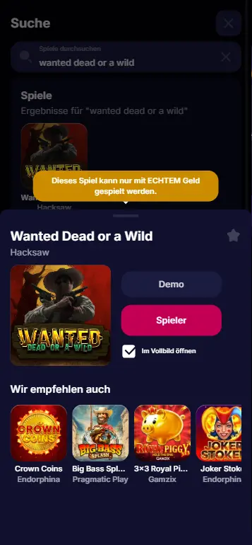 Wanted Dead or a Wild aktives Gameplay mit VS-Duell-Mechanismus