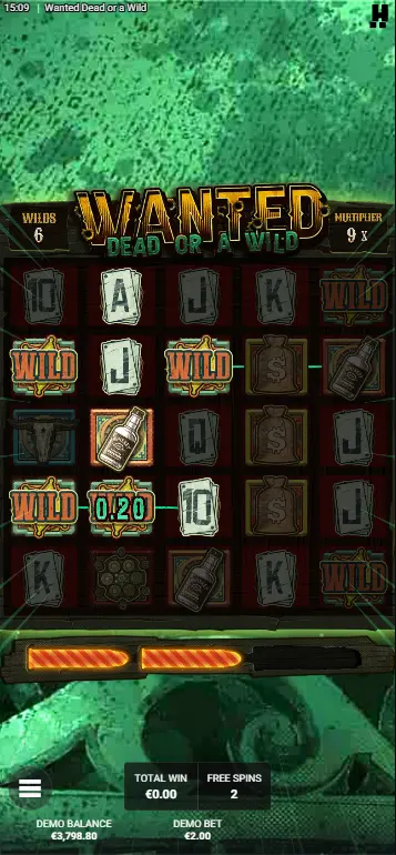 Wanted Dead or a Wild slot The Great Train Robbery with sticky wilds accumulating